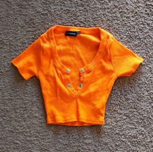 Orange Crop Top